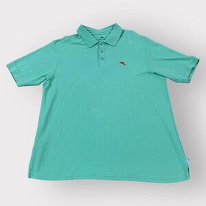Tommy Bahama Polo Golf Shirt Men’s Size Large Green Supima Cotton Casual
